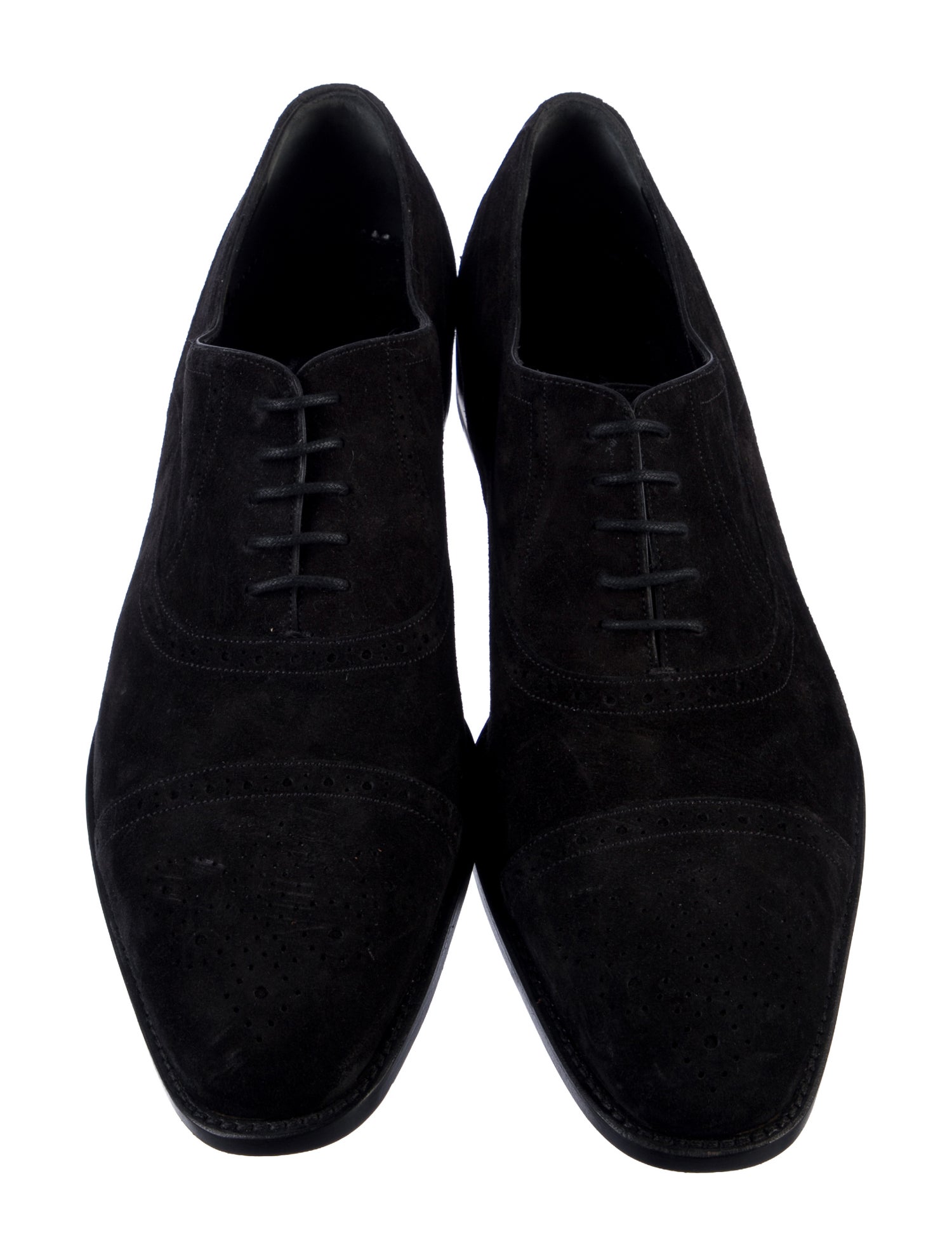 Manolo Blahnik Suede Oxfords